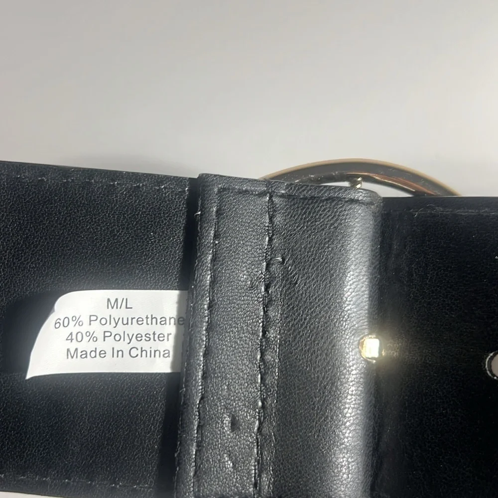 Nine West black elastic belt size M/L